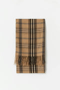 Woven plaid scarf