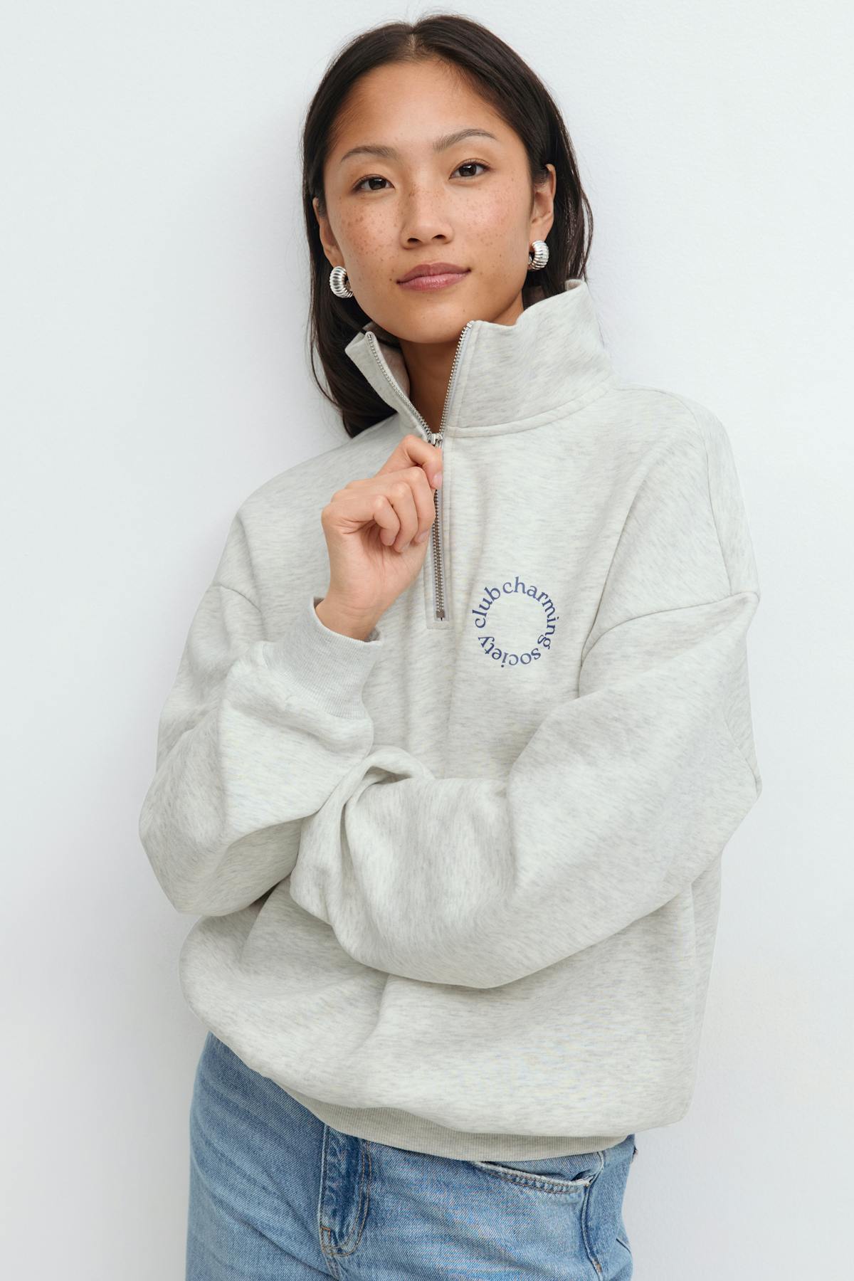 Half zip sweater - Peacoat