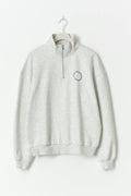 Half zip sweater - Grey melange