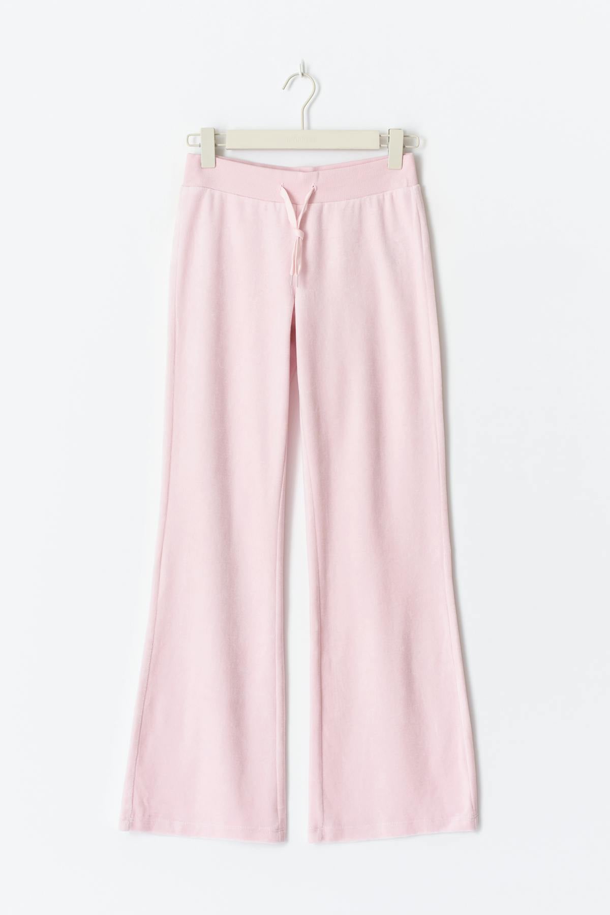 Y velour trousers tall - Bleu marine