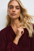Tie blouse - Bleu clair