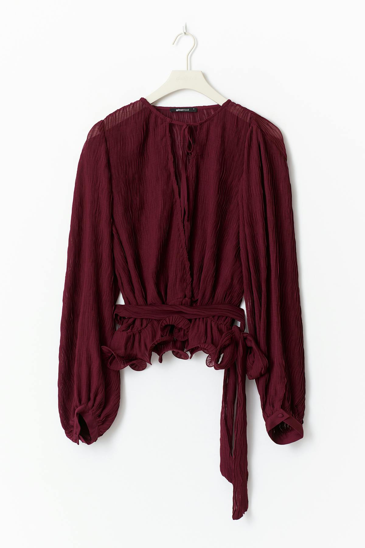 Tie blouse - Bleu clair