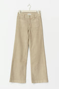 Front pocket cord jeans - Oat yellow