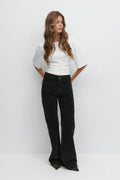 Front pocket cord jeans - Oat yellow