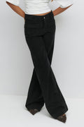 Front pocket cord jeans - Oat yellow
