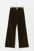 Front pocket cord jeans - Marron