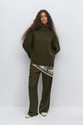 Long sleeve knitted sweater - Sea turtle