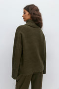 Long sleeve knitted sweater - Sea turtle