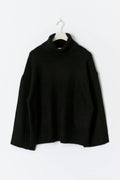 Long sleeve knitted sweater - Noir