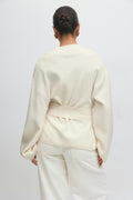 Knitted wrap kimono - Gardenia
