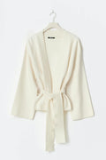 Knitted wrap kimono - Gardenia