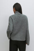 Knitted pocket cardigan - Tawny port