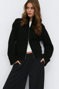 Knitted pocket cardigan - New camel