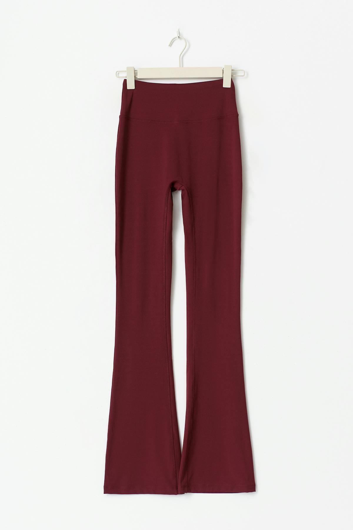 Flare yoga tights - Bordeaux