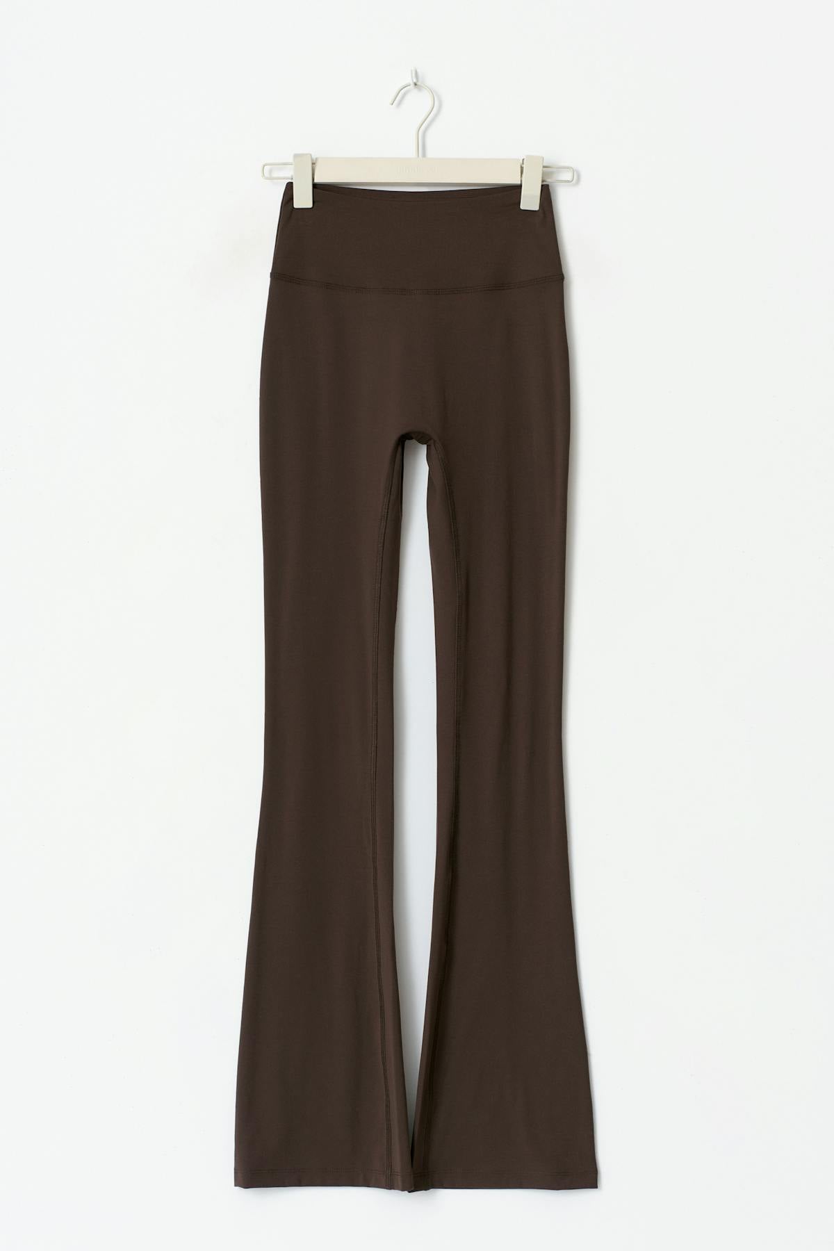 Flare yoga tights - Seal brown