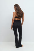 Flare yoga tights - Bordeaux