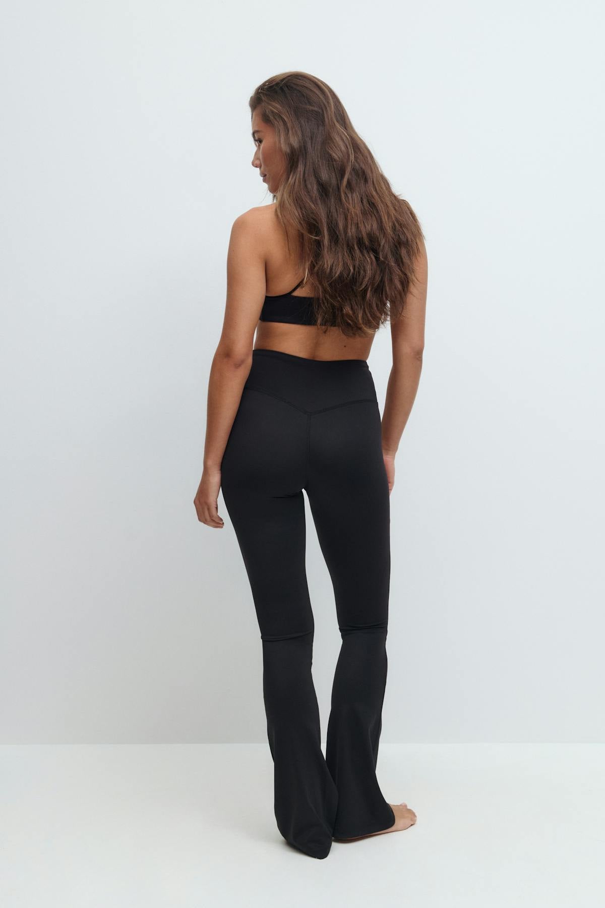 Flare yoga tights - Bordeaux