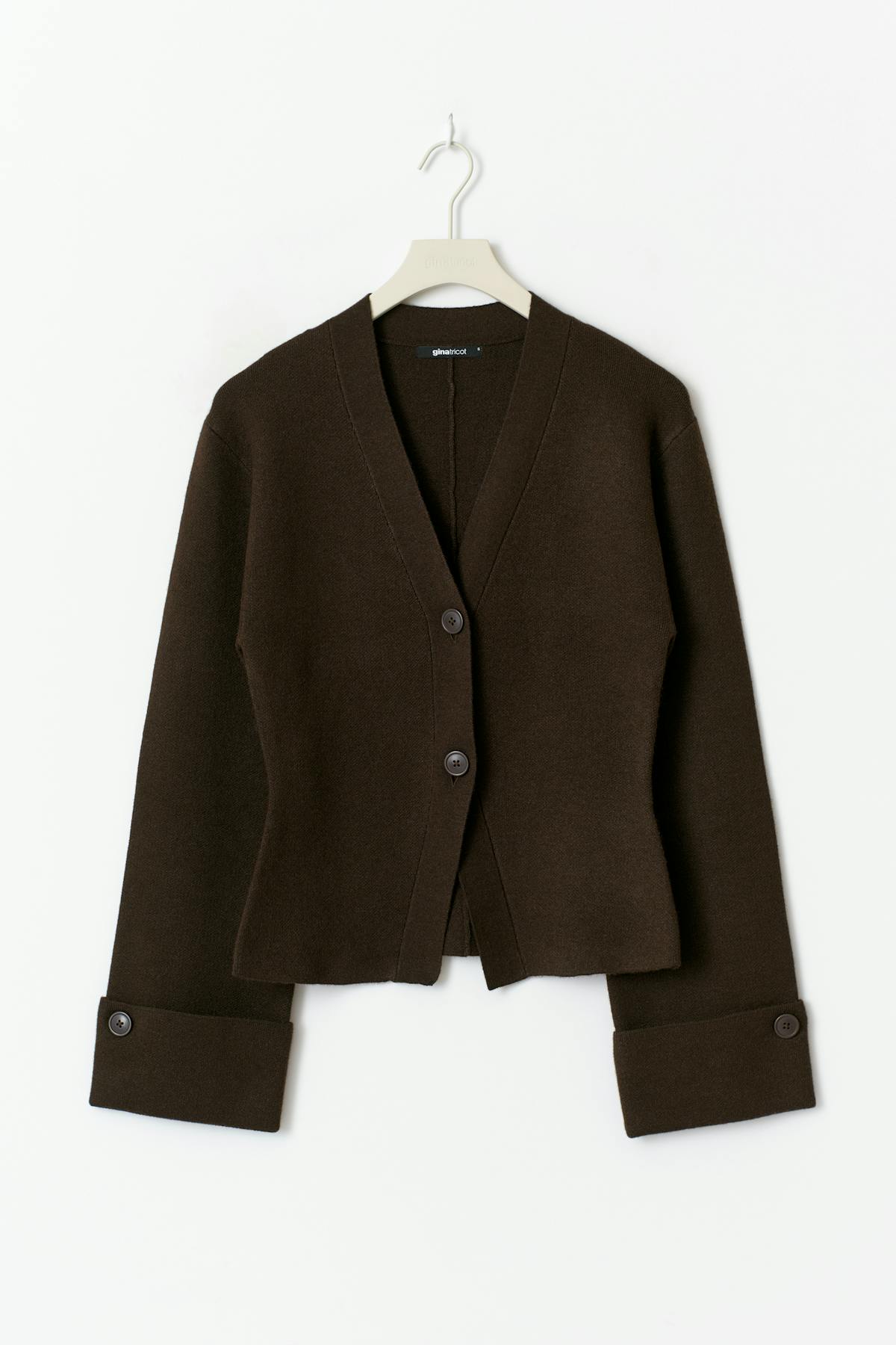 Knitted sculptured cardigan - Noir