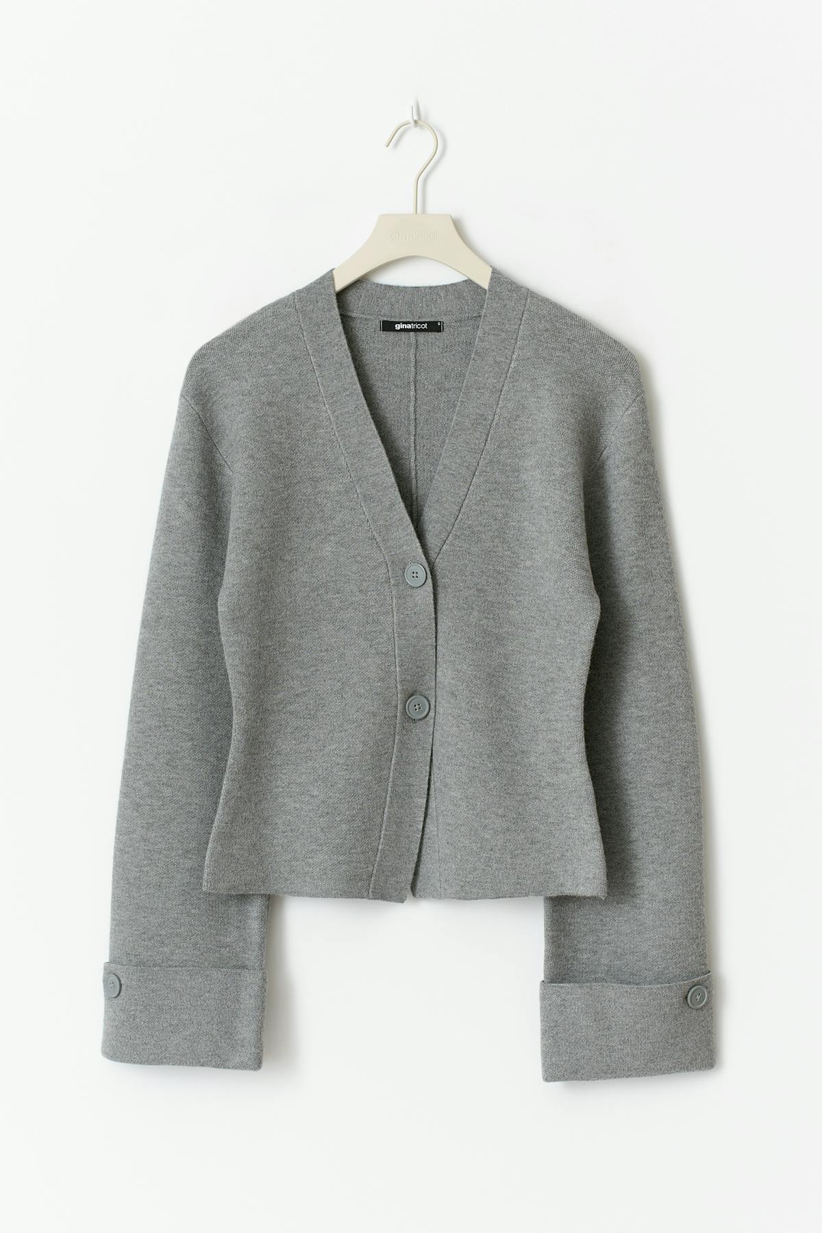 Knitted sculptured cardigan - Chocolate brown
