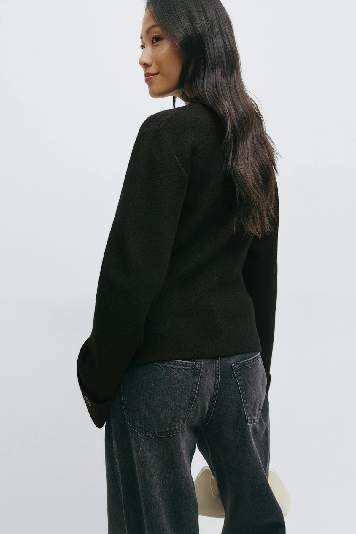 Knitted sculptured cardigan - Pure c
