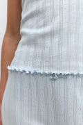 Pointelle tee - Heather