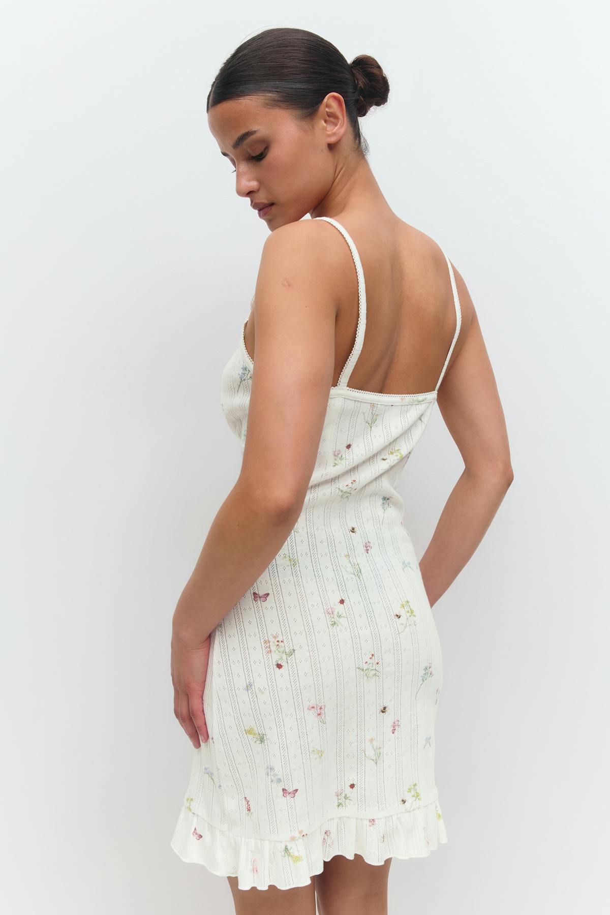 Pointelle dress - Spring garden