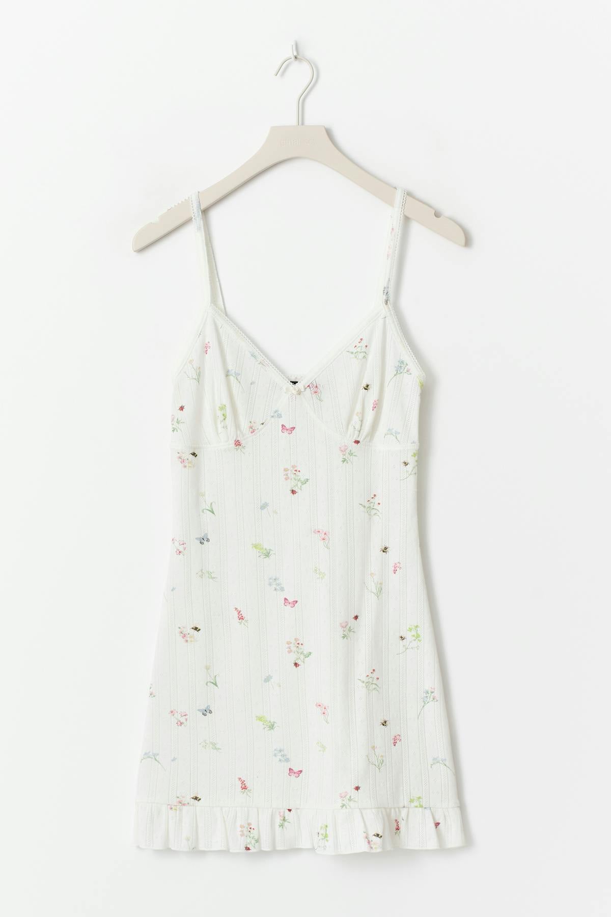 Pointelle dress - Spring garden