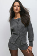 Knitted cardigan - Navy blazer