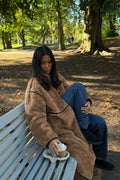 Faux fur bonded coat - Beige