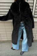 Faux fur bonded coat - Beige