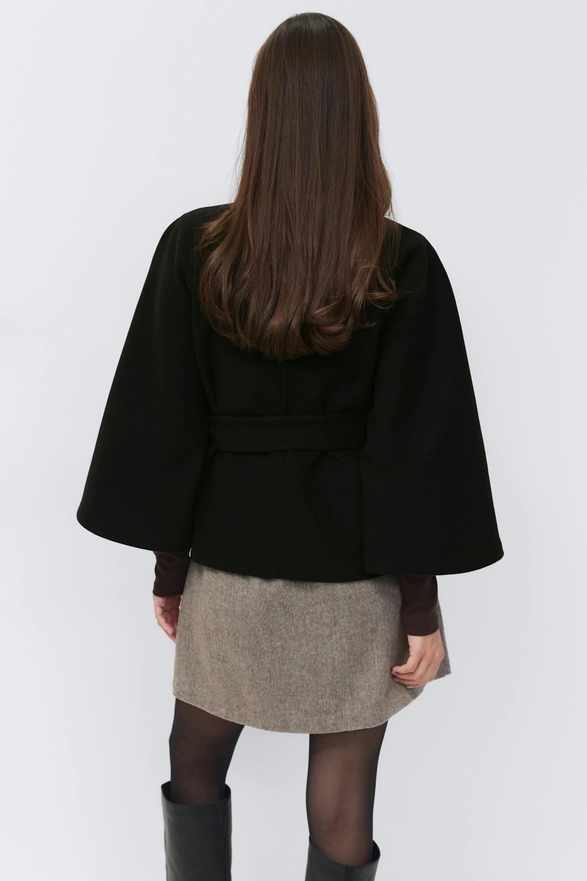 Belt cape jacket - Mole