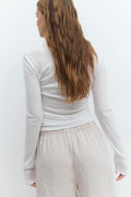Sheer top - Blanc