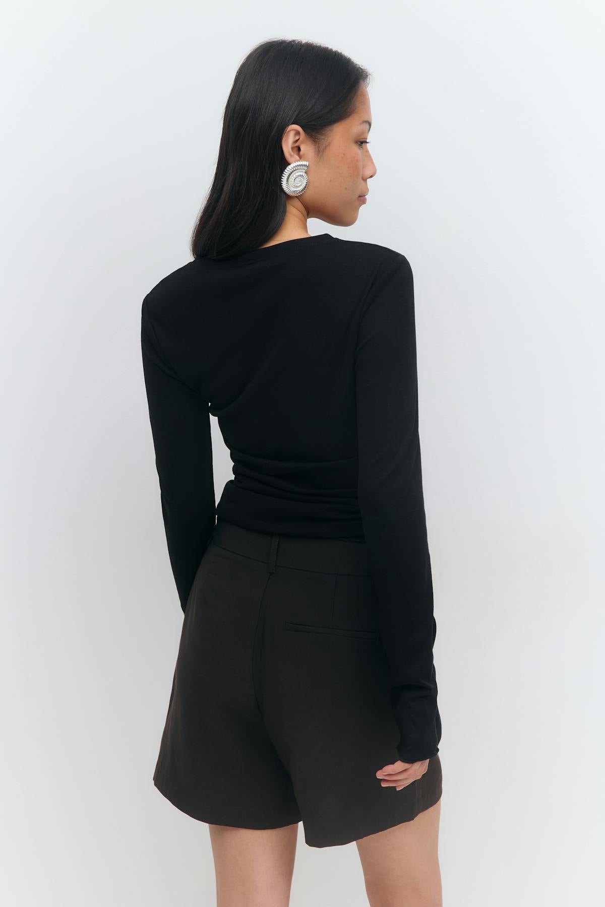 Sheer top - Noir