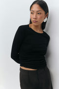 Sheer top - Noir