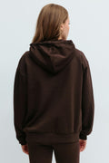 y oversized hoodie - Marron foncé