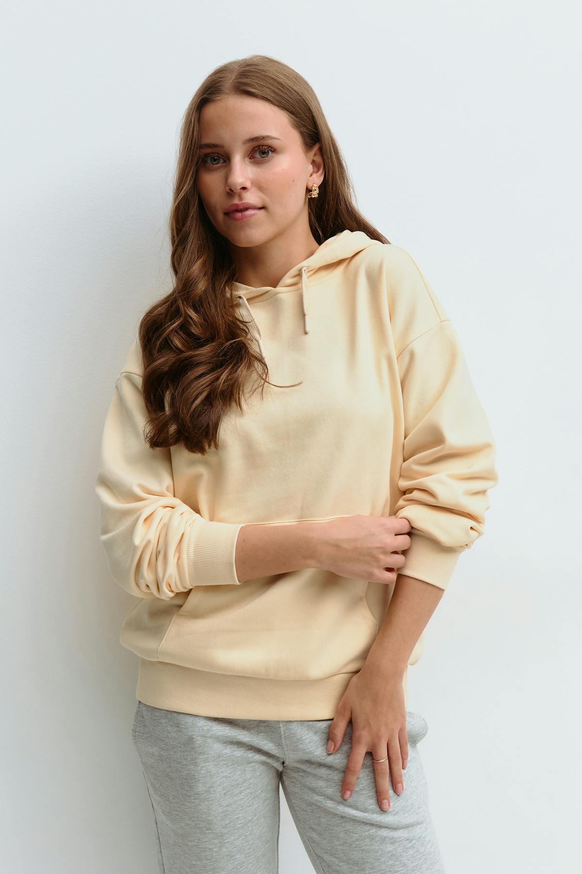 y oversized hoodie - Marron foncé