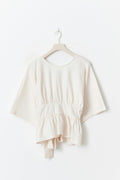 Tie back top - Blanc