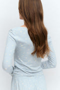 Buttoned up top - Simple flower