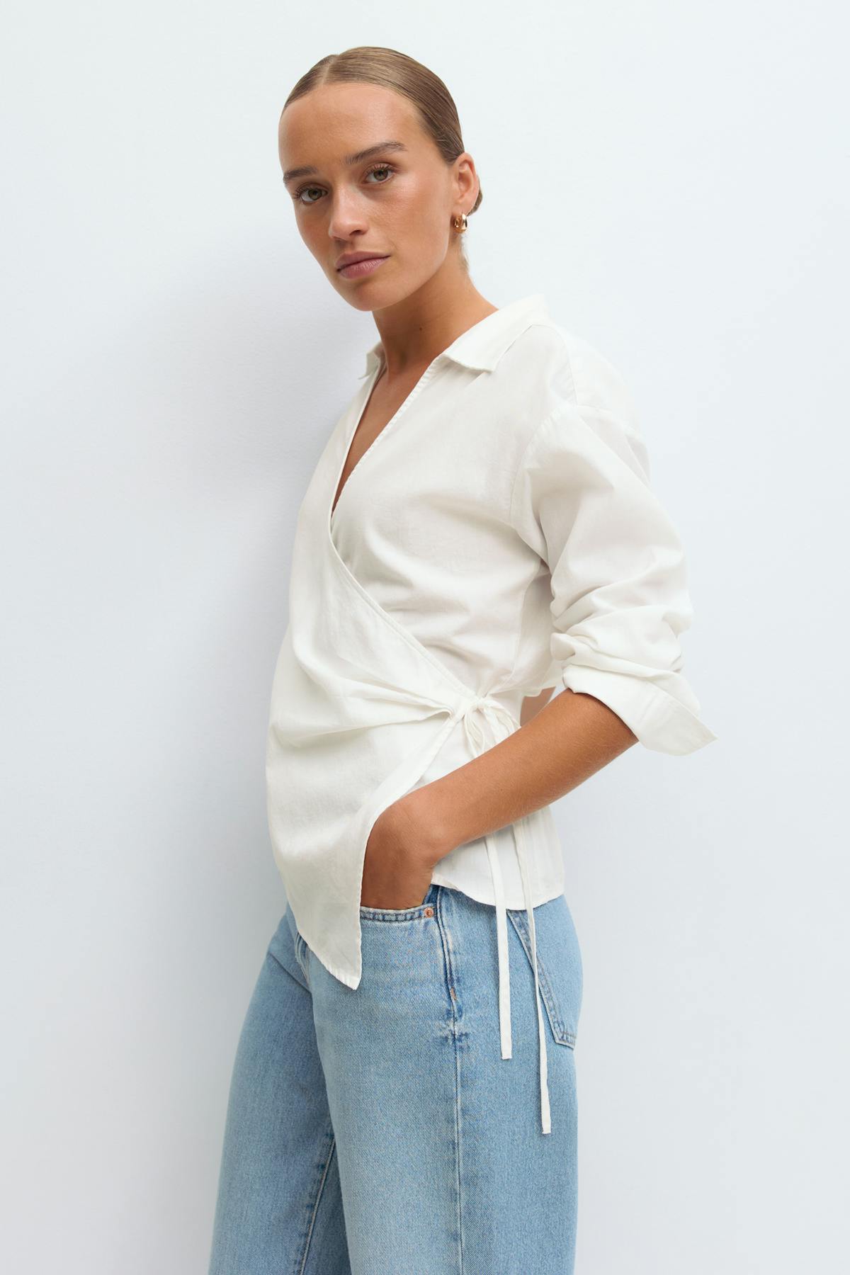 Tie front shirt - Stripe
