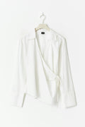 Tie front shirt - Blanc