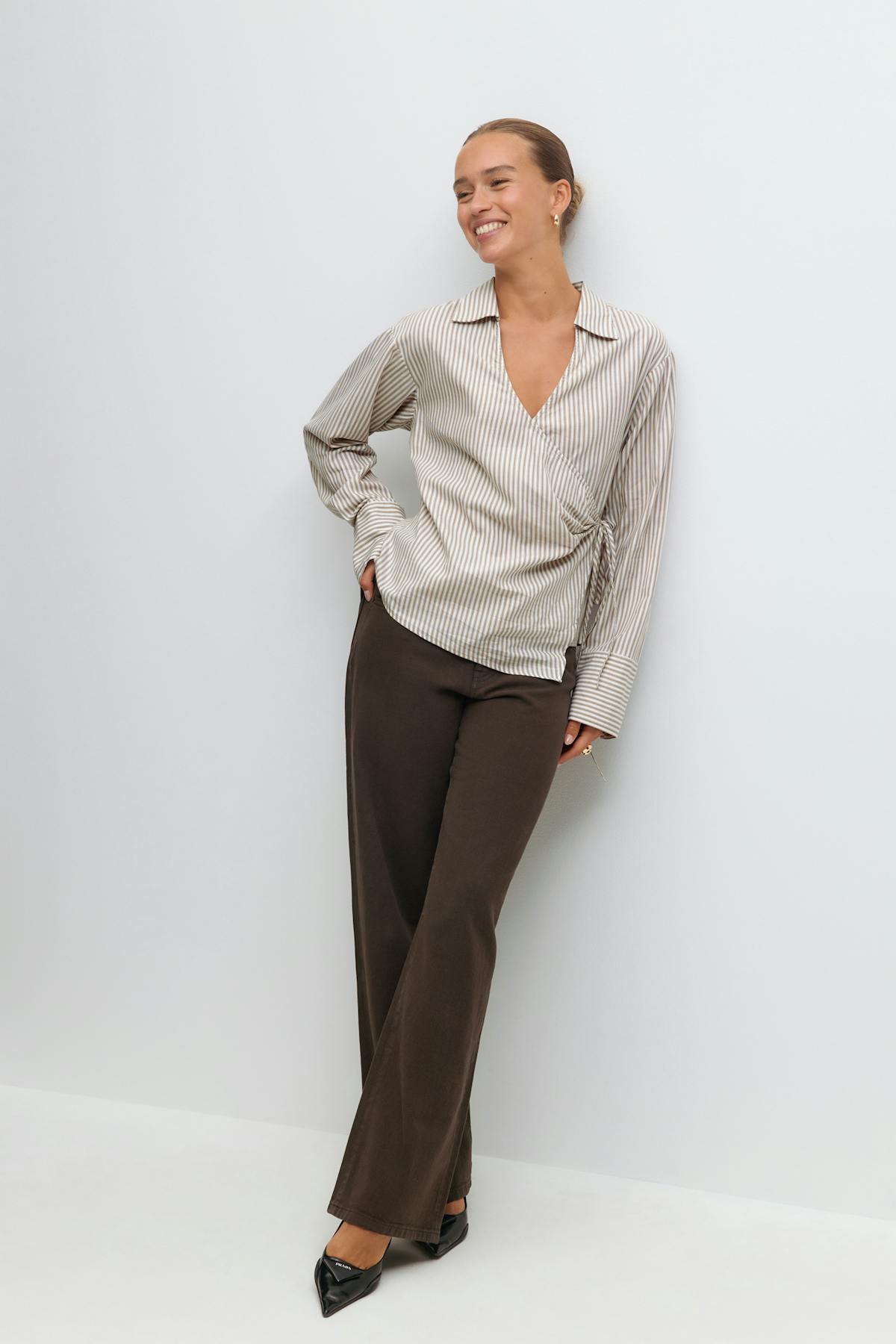 Tie front shirt - Stripe