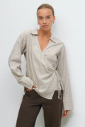 Tie front shirt - Stripe
