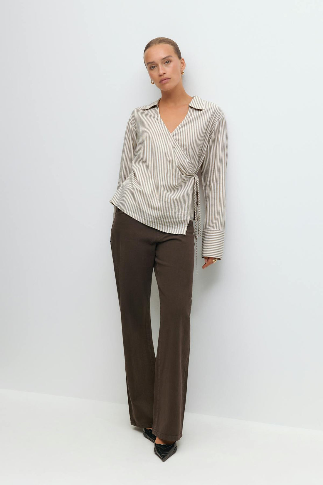 Tie front shirt - Stripe
