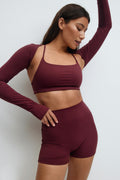Yoga hotpants - Pale lilac