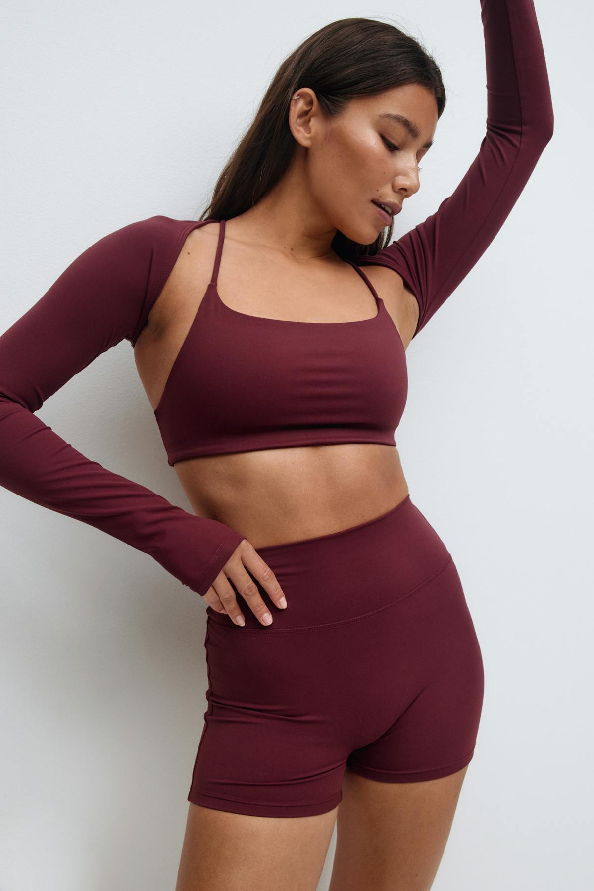 Yoga hotpants - Pale lilac