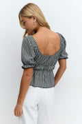 Puff sleeve top - Blanc cassé