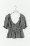 Puff sleeve top - Blanc cassé