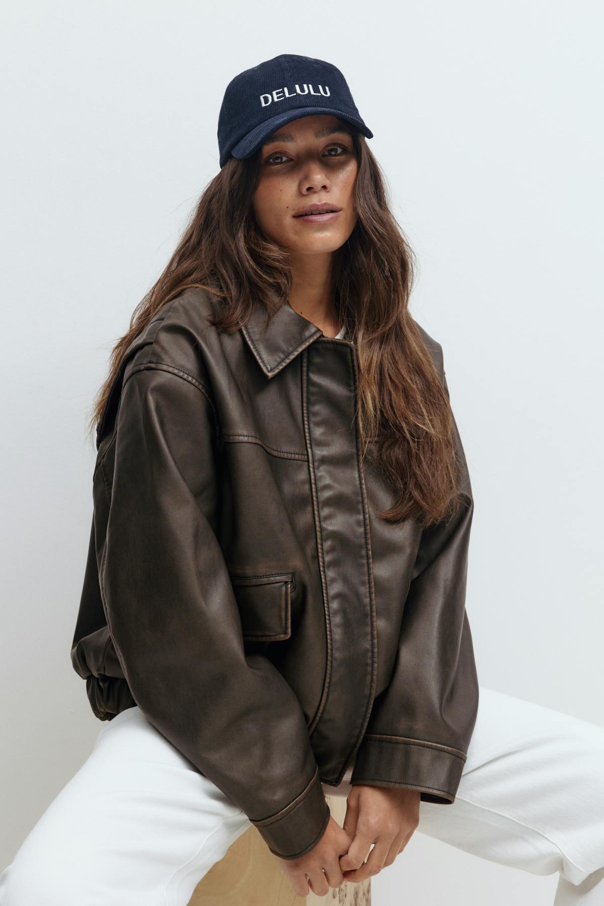 Corduroy cap - Bleu marine