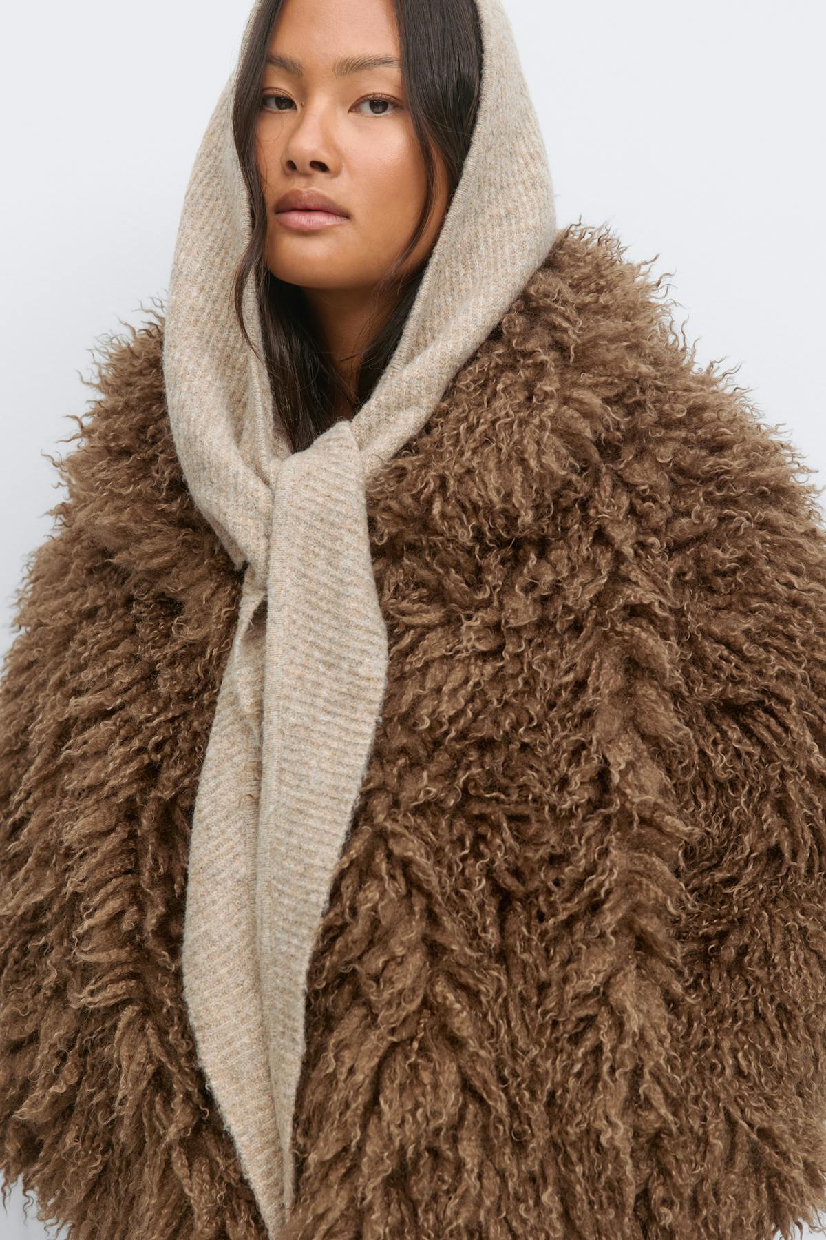 Knitted bonnet - Beige