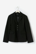 Side lacing shaped blazer - Noir